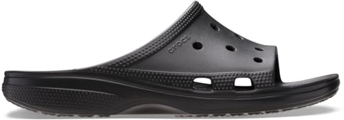 Crocs Mens Classic Saturday Slides Black 10 M