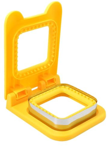 Juego de cortadores de pan de galletas – sellos de forma colorida, moldes de fácil agarre para panqueques | Herramientas de cocina para hacer sándwiches, entretenida reunión de comidas infantiles