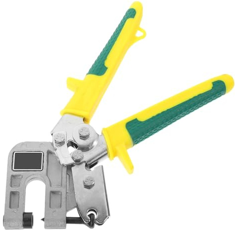 Ipetboom Pince En Acier Jaune Pince à Poinçonner Main Verrou à Sertir Ergonomique Antidérapant Fixation Plafond Et Cloison Sèche Outil Professionnel Unique