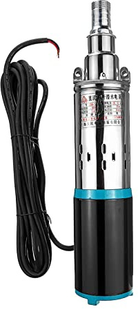 Pompe submersible Pompe à eau ultra silencieuse Pompe Submersible À Pression Solaire 12 V/24 V For Puits Profonds, Irrigation Agricole Et Jardin(24V)