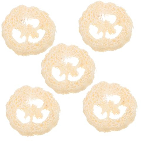 SOIMISS 5 Piezas Base de Jabón de Cortes de Lufa Esponjas de Limpieza de Cocina Diseño Natural para Baño y Cocina, Soporte de Jabón Multiusos Decorativo