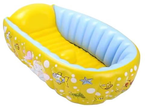 BESTonZON Vasca Gonfiabile per Bagnetto Bebè in Pvc Design a Motivo Cartone Animato, Portatile e Facile da Riporre per Nuoto e Gioco dei Ragazzo Ragazza