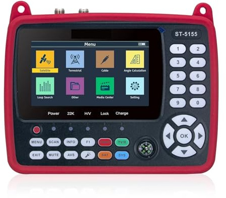 Kpt-255h Rilevatore satellitare 4,3 pollici TFT LED Satfinder portatile DVB-S2 Segnale Sat Finder Misuratore Ws-6908
