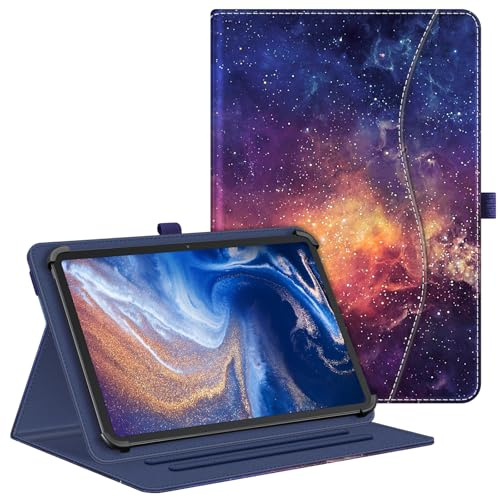 Fintie Tablet Universal Hülle für DOOGEE U12/T36/T20/T40PRO/0dea 12 Zoll, Blackview MEGA 8/DOOGEE U13/TECLAST T65 MAX/SVITOO13 Zoll, Multi-Winkel Hülle Universal für 12-13 Tablet, Die Galaxy
