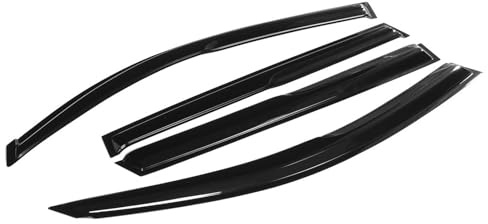 deflectores de Ventana Trasera para Toyota para Rav4 2006-2022, Protector de Visera Lateral Coche Negro para ventilación, Lluvia, moldura, toldos, refugios(2006-2012)