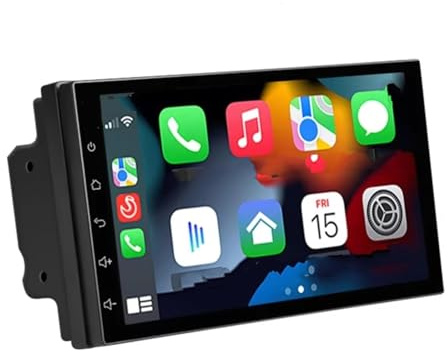 Telecamera Di Retromarcia Carplay Android Auto Radio Lettore Multimediale 2 DIN Da 7/9 Pollici Touch Screen IPS Aux Bluetooth USB Mirror Link Universale(7inch)