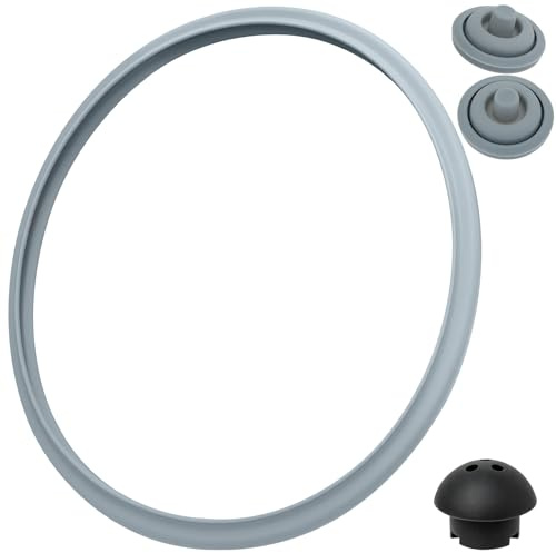 TEUYOE Juego de 4 piezas de repuesto para olla a presión de 22 cm, anillos de sellado para olla a presión WMF Perfect (1 anillo de sellado+1 válvula de silicona+2 válvulas de seguridad)