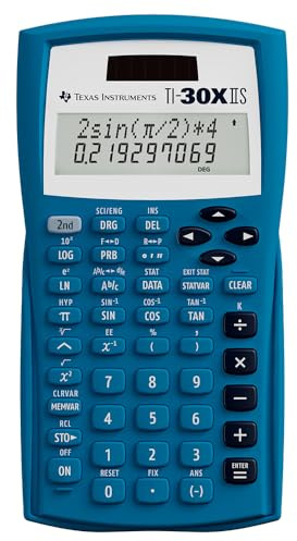 Texas Instruments TI-30XIIS Scientific Calculator, Blue
