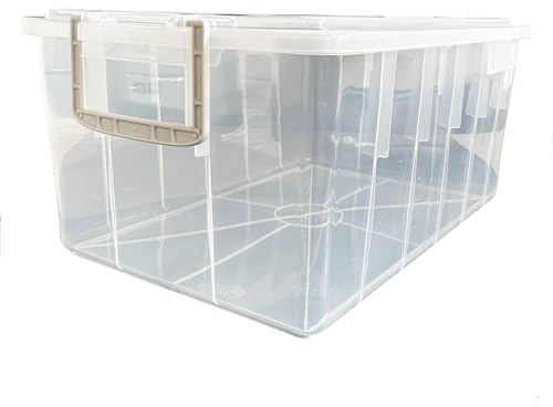 Mobil Plastic - Cassa Alimentare 40 Litri con Coperchio – Food Box, Plastica per Alimenti, Impilabile, Trasparente