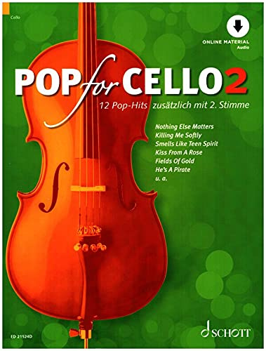 Pop for Cello Band 2 mit Online Audio : 12 starke Pop-Hits arrangiert für 1-2 Celli Michael Zlanabitnig Ed - ONHE CD !