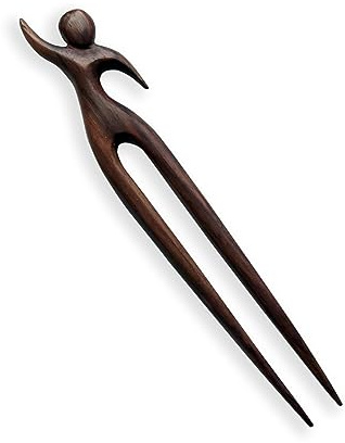 ISLAND PIERCINGS Haarnadel Haargabel Handarbeit aus Holz HN044