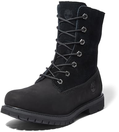 Timberland Authentics - Stivaletti Donna, Nero (Black Nubuck 1), 37 EU