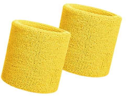 HANERDUN Schweißband Handgelenk schweissband Absorbierende Schweißbänder | Schweißband Handgelenk, Schweissband, Schweißbänder Arm, Frottee Wristband, Herren Damen, Sport Laufen Fahrrad Joggen Tennis