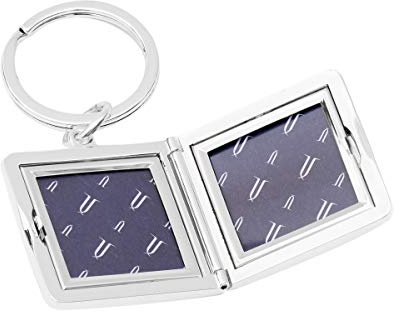 Brillibrum Design Medaillon Mit Gravur Silber Zum Aufklappen 2 Fotos Foto Schlüsselanhänger Rahmen Bilderrahmen Eckig Amulett Schmuck Aufklappbar Öffnen Freundschaft