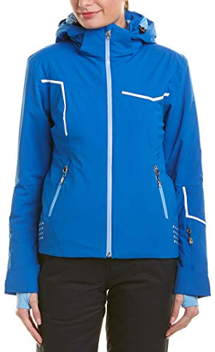 Spyder Women's Protege Ski Jacket, Turkish Sea/Turkish Sea/Blue Ice, 10
