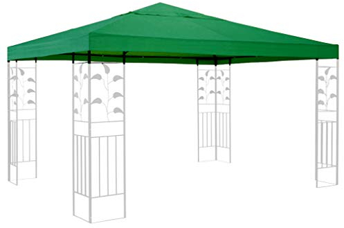 QUICK STAR Ersatzdach für Rank Pavillon 3x3m Grün Ersatzbezug Pavillondach