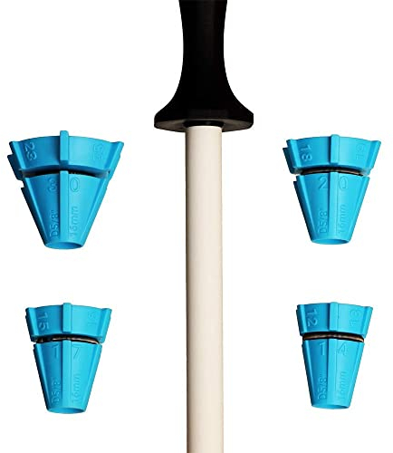 Wedgek HXT Ceramic Thick Sharpening Rod and Angle Guides, 11-Inch Shatter Resistant