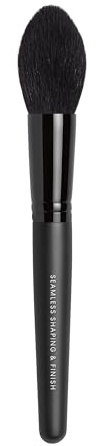 bareMinerals Seamless Shaping & Finish Brush, Finishing Powder Blush, Highlighter and Bronzer, Synthetic Fibers, Vegan