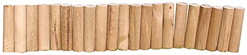 Gartenzaun Zaunelemente Miniatur Deko Blumenbeet Barrier Garden Zaun Paneele Pine Wood Fencing Borders für Yard Balcony Patio llxyzrzbhd612(Color:Brown;Size:90 * 20cm)