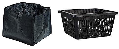 Oase 51201 Pflanzkorb Textil viereckig 25 & 52631 Pflanzkorb viereckig 19 | Dekoration | Teichbiologie | Teichbepflanzung | Gartenbepflanzung