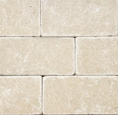 3x6 Light Travertine Tumbled Antiqued Wall Floor Natural Stone Tile (40)