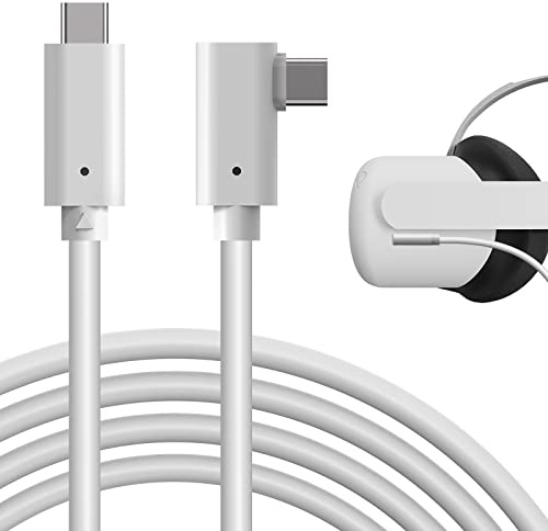 GEEKRIA USB-C 3.2 Gen 1 Link-Kabel Kompatibel Mit Oculus Quest 2 & Quest VR/Typ-C-zu-C-Schnellladekabel mit PC-Datenübertragung für Virtual-Reality-Headset, Gaming-PC (16 Fuß / 5 m)
