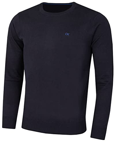 Calvin Klein 2025 Maglione Golf Uomo Durevole e Girocollo - Marina - L