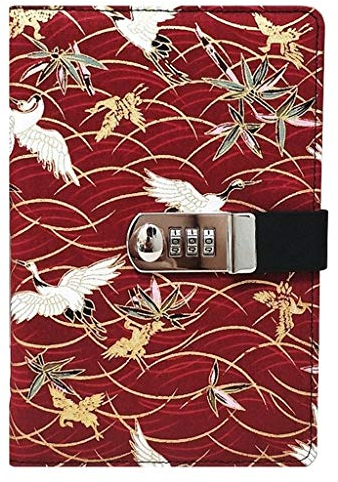 Geschlossen Passwort Buch Geburtstag Notebook Einfache Student Notebook Verdickt Kreative Hand Account Book (Color : A)