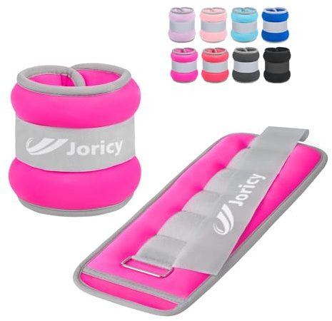 JORICY Knöchelgewicht, Gewichtsmanschetten Fuß für Männer Frauen 1 2 3 4 5 6 8 10 kg 1 Paar Fußgewichte Gewichte für Beine und Arme, Gewichte Set am Knöchel Handgelenk