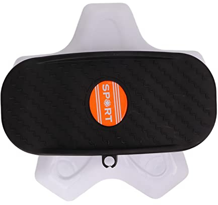 MOUMOUTEN Ab Twist Board, Split Waist Twisting Disc, 3D Arc Pedal Twist Übungsbrett, 1 Paar Geräuschfreier Waist Twisting Stepper Für Ganzkörpertraining(Schwarz)