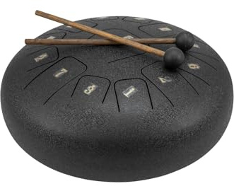 DIMAVERY TD-12 Steel Tongue Drum, schwarz | Steel Tongue Drum