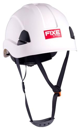 FIXE - Casco de Seguridad FIXE 2018 Blanco - Trabajo en Altura e Industria - Casco de protección ABS - Trabajos Verticales