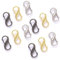Clips S, 12 clips de cremallera antirrobo, clip de mosquetón en S, clips de cierre de cremallera, clip de cremallera disuasorio de robo, clips de mosquetón pequeños, gancho de doble anillo para