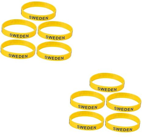 Gogogmee 10 Stk Silikonarmband Armband Baseball- Fußball-Stirnband Baseball-Armbänder grüne Armbänder fußball fussball Länderarmbänder Land-Silikon-