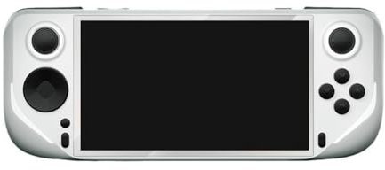 Goufride Console portatile E6 per videogiochi portatile, supporto per videogiochi, IPS da 12,7 cm, stile retrò, PS1 N64 Connect TV (bianco, 128 GB)