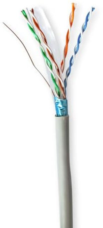 Brightium Cable de red UTP Cat6 100m, bobina, alta velocidad, ideal para conexiones de internet en hogares y oficinas.