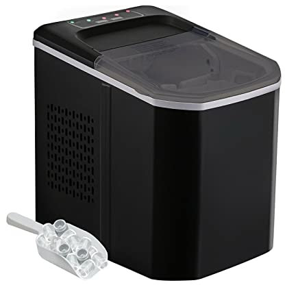 Fabbricatore di ghiaccio elettrico 12 kg for 24 ore Manuale automatico Riempimento d'acqua portatile Macchina for la produzione di ghiaccio portatile for bar domestico