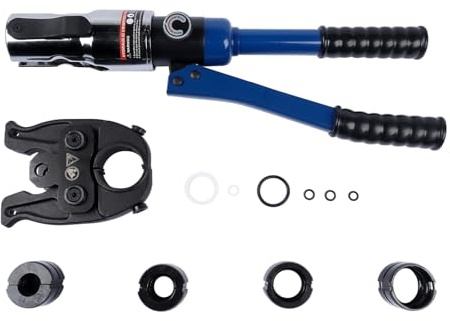 Profi Hydraulische Presswerkzeug TH-Kontur 16-20-26-32 Set für Kupferrohr Und Verbundrohr Backeneinsätze GLOSSY AUTO PARTS