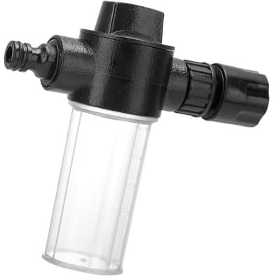 Foam Sprayer Car Wash,Snow Foams Gun for Hose Pipe,Garden Sprayer,Adjustable Foam Bottle,ABS Car Wash Accessories,Multi-Purpose Hose Soap Dispenser for Car Washer,Pet Shower,Plant Watering(Black)