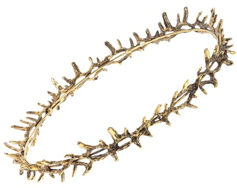 Goldene Metall Kostümkrone für Männer und Frauen, Geburtstage | Zeremonien und Hochzeiten, Unisex Design, Langterm Nutzung, Exquisites Unikat mit Markantem Look