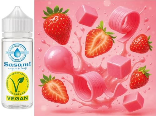 Chicle - Huba fresa aroma concentrado - Vegano - Sasami - 10ml