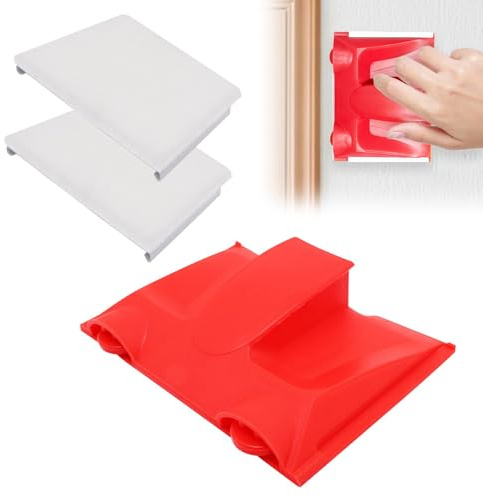 Paint Edger Tool - Wall Edge Painting Tool with 2 Replacement Pads, Professional Trim Paint Pad Applicator for Ceilings, Corners, Windows & Skirting, Home Wall Paint Edging Brush Kit