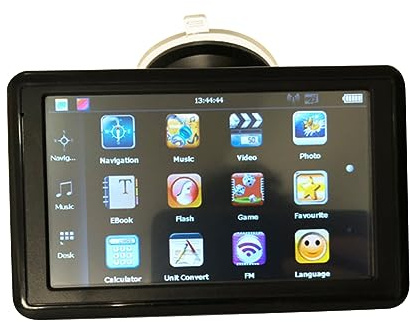 SHINEOFI 5-inch Portable Gps Navigation System for Cars and Trucks Touch Screen Lcd Display Maps Voice Guidance Speed Camera Alerts