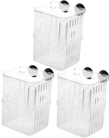 ibasenice 3pcs Aquarium Breeding Box Fish Hatching Box Isolation for Juvenile Fish