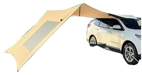 ZJYYBF66 Car side tent for N-Box, Windproof Car Camping Gear Tent Outdoor Travel,Beige