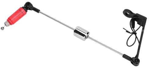 Chiffonade ‌Fishing Bite Alarm & Indicator Stainless Steel Swing Rod Signal Device for Carp Fishing(Red)