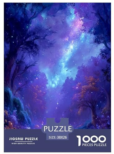 Forêt Fantastique Puzzles 1000 Pièces Jeu De Défi Jouet Adultes Et Enfants Paysage Enchanté Jeu De Puzzle Plaisir De Famille Activité Créative Cadeau Décoration Maison 38x26cm/1000pcs