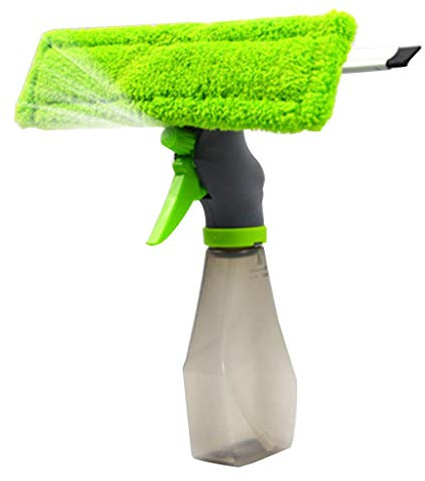 SHYYOULQE 3 en 1 Spray Grattoir Essuie-glace Buse de Fenêtre Nettoyeur de Verre Raclette Buse de Douche Outil de Nettoyage Ménager Nettoyant Verre Kit Outil de Pulvérisation