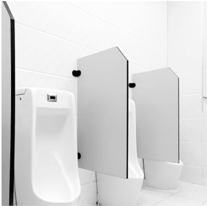 Urinal-Trennwand, Urinal-Trennwand zur Wandmontage, 90 x 40 cm, 1/2/3/4 Stk(2pcs)
