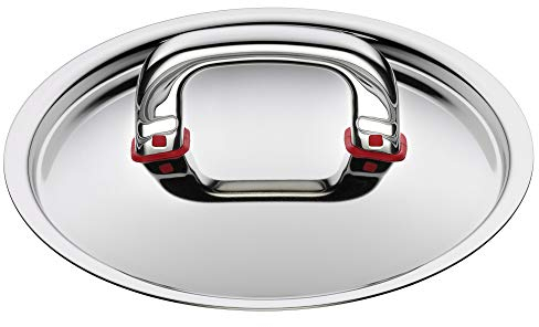 WMF Premium One Topfdeckel 16 cm, Cromargan Edelstahl poliert, Metalldeckel mit Dampföffnung, Cool+ Technology, spülmaschinengeeignet